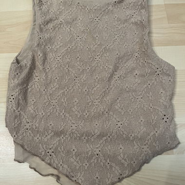 Beige Lace Top