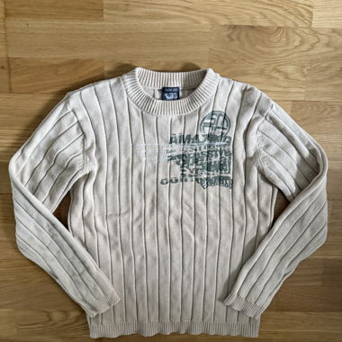 Maglione a coste beige SMOG taglia S