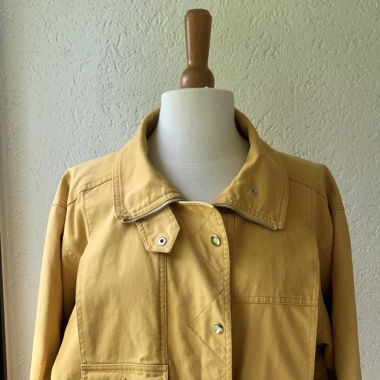Veste vintage femme moutarde – taille 40