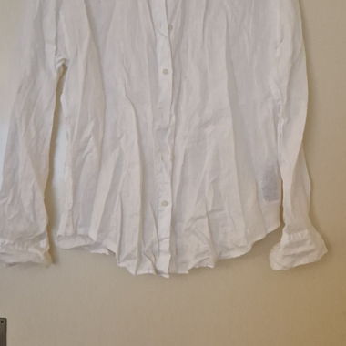 Chemise blanche boutonnée en lin