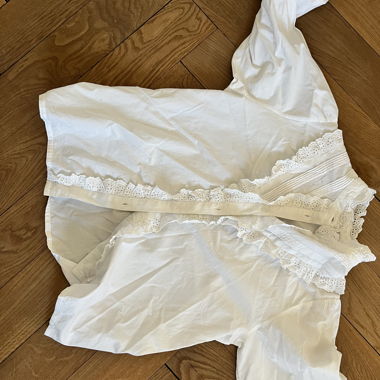 Blusa in lino bianca