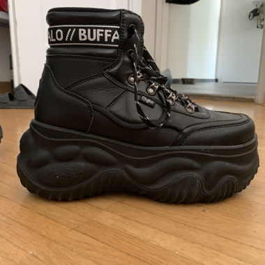 Bottines Buffalo vegan noires EU 39