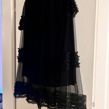 Jupe noire en tulle