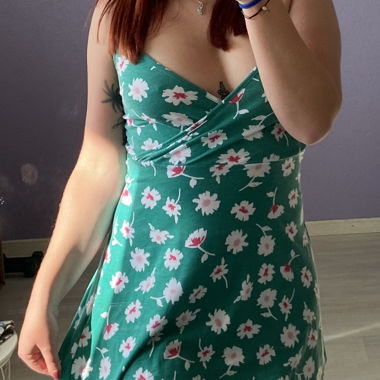 Floral summer mini dress