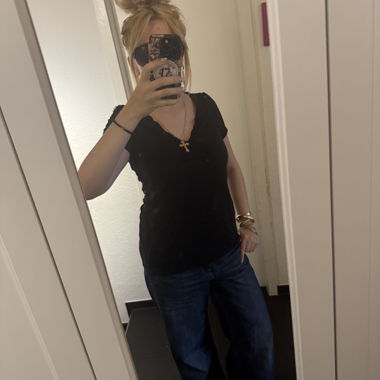 T-shirt nero con stampa