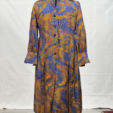 Damen-Kleid, Vintage Original 70er, reine Seide