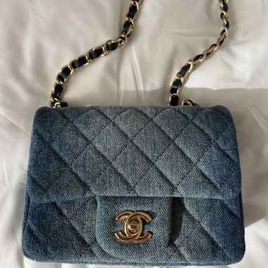 Chanel mini denim bag