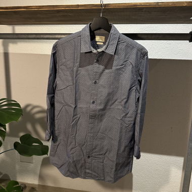 Hemd blau mit muster
