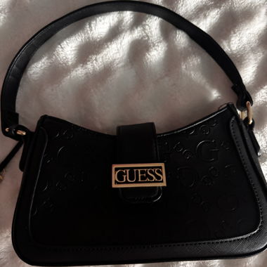 GUESS Schultertasche schwarz