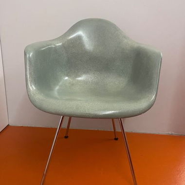 Eames Fiberglas Armchair in seafoam green von 1958