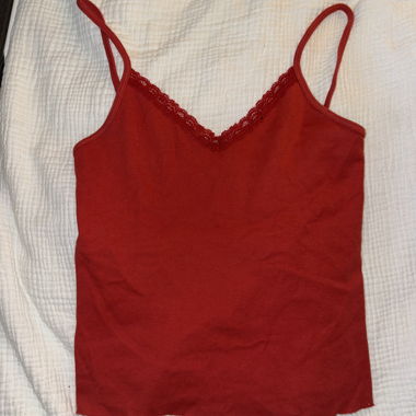 Red Lace Top