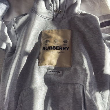 Felpa Burberry grigia