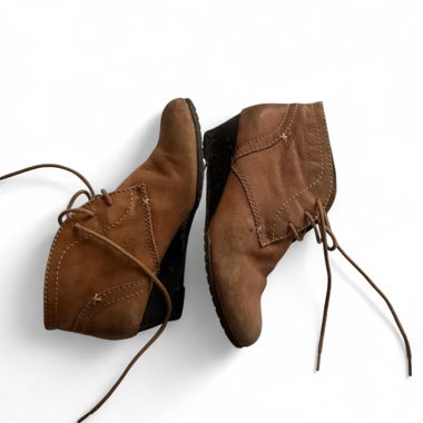 VINTAGE Roberto Santi Keilabsatz-Stiefeletten
