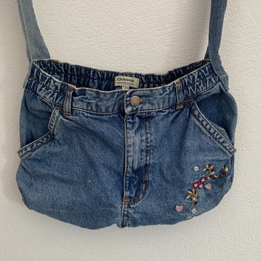 Borsa a tracolla in jeans