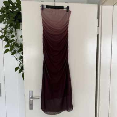Brown bodycon dress
