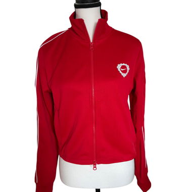 Nike red zip track jacket