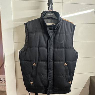 Doudoune sans manches noire Solid