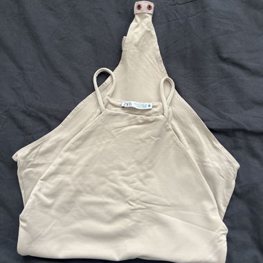 Body beige à bretelles Zara