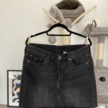 Mini jupe jeans gris H&M T.42