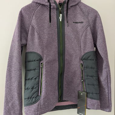 Veste à capuche femme HEAD lilas neuve M 38
