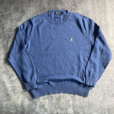 Polo Ralph Lauren blue knit sweater L-CL