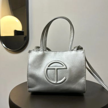 Borsa Telfar argento
