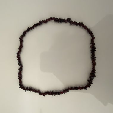 Brown stone necklace