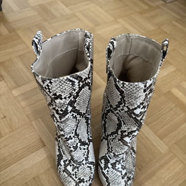Bottines imprimé reptile