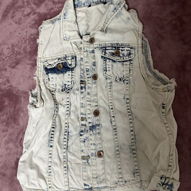 Jeans Weste hellblau