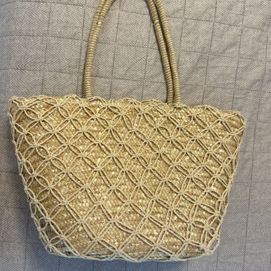 Borsa shopper in paglia