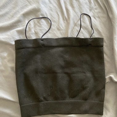 Black ribbed top XS/S