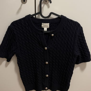 Blauer Cardigan