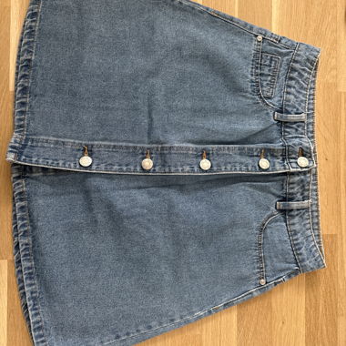 Gonna a trapezio in jeans Noisy May
