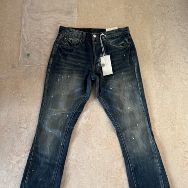 brand new blue flared jeans