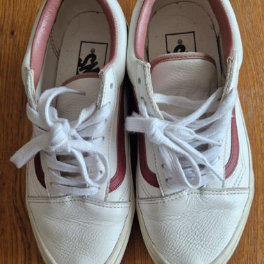 Sneaker Vans bianche/rosse