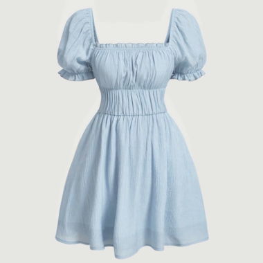 Robe courte bleu clair