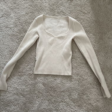 Ribbed Long Sleeve Top