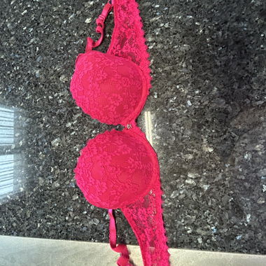 Pink Lace Bra