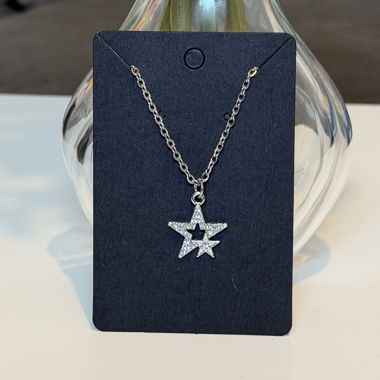 Collana argentata con ciondolo a stella