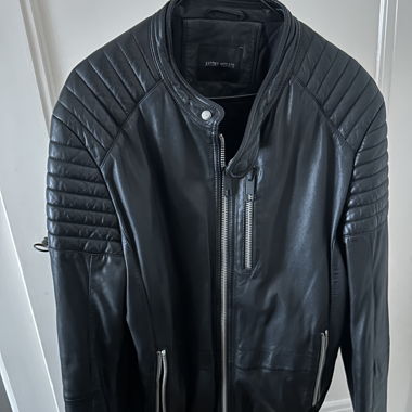 Giacca 100% pelle, nera, Antony Morato