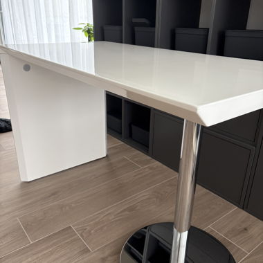White design table