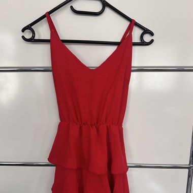 Robe Rouge à volants 