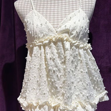 Gelbes Babydoll Top