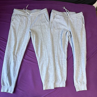 Set di 2 jogging grigi Straight Up taglia XL