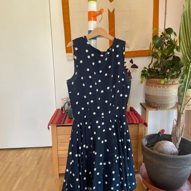 Polka Dot Sleeveless Dress