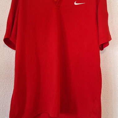 Red Nike Dri-Fit Polo Shirt XL