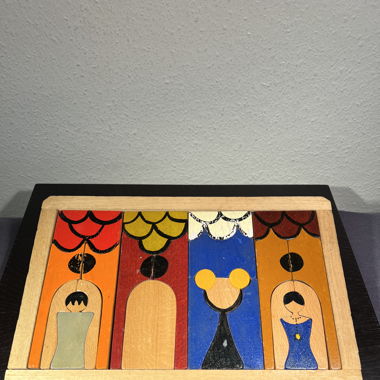 Puzzle en bois Vintage Holzpuzzle