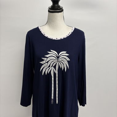 Fuego Shirt Top Gr. 44 blue Palm