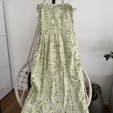 Robe d’été fleurie à bretelles, taille L