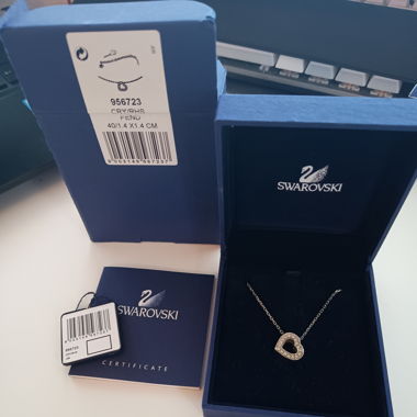 Swarovski Halskette Herz silber